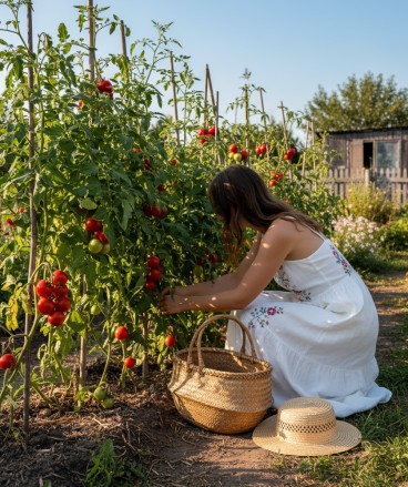 Beete anlegen mit Tomaten